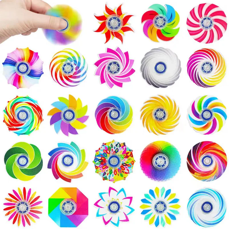 10PCS Mini Fidget Spinner Spielzeug Bulk Party Gefälligkeiten für Kinder Geburtstag Geschenke Goodie Bags Stuffers Klassenzimmer Karneval Preise Liefert