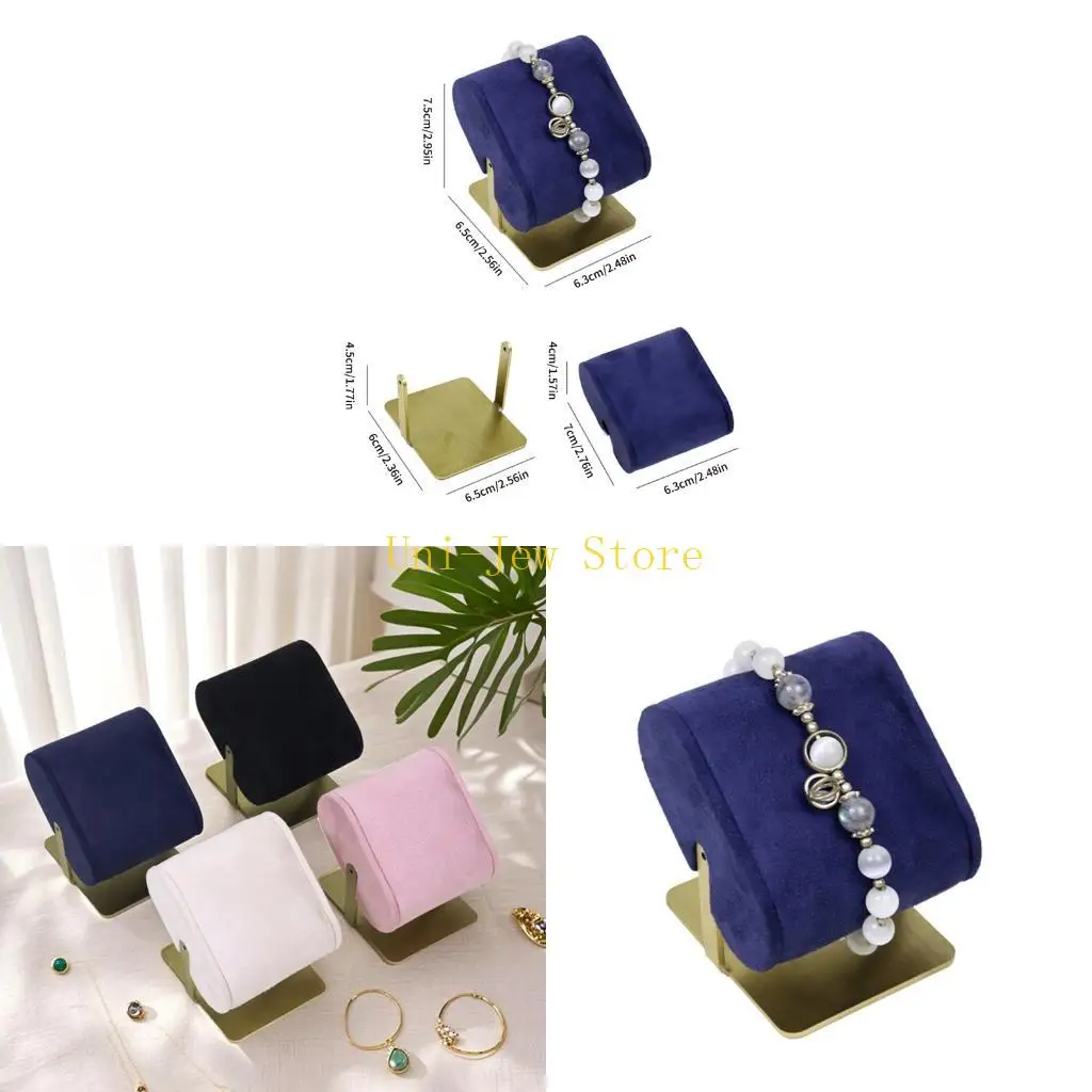 

40GB Velvets Jewelry Showcases Holder Rack For Bracelets Watches Dresser Decoration