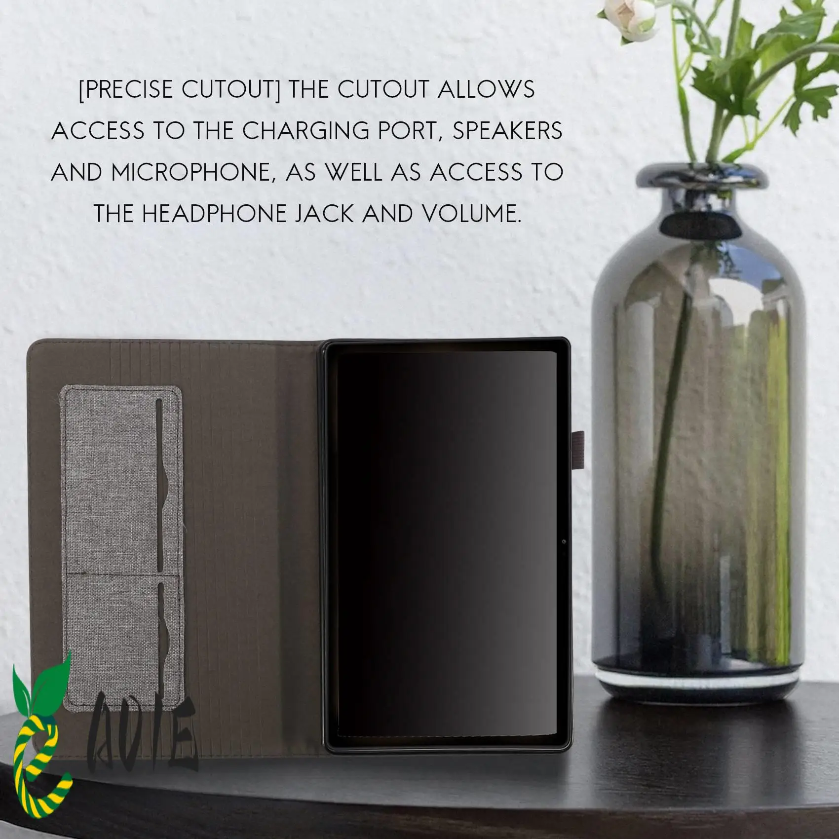 

Для Galaxy Tab A7 Lite 8,7 дюйма 2021 (Sm-T220/T225) защитный чехол задняя крышка кронштейн с карманом