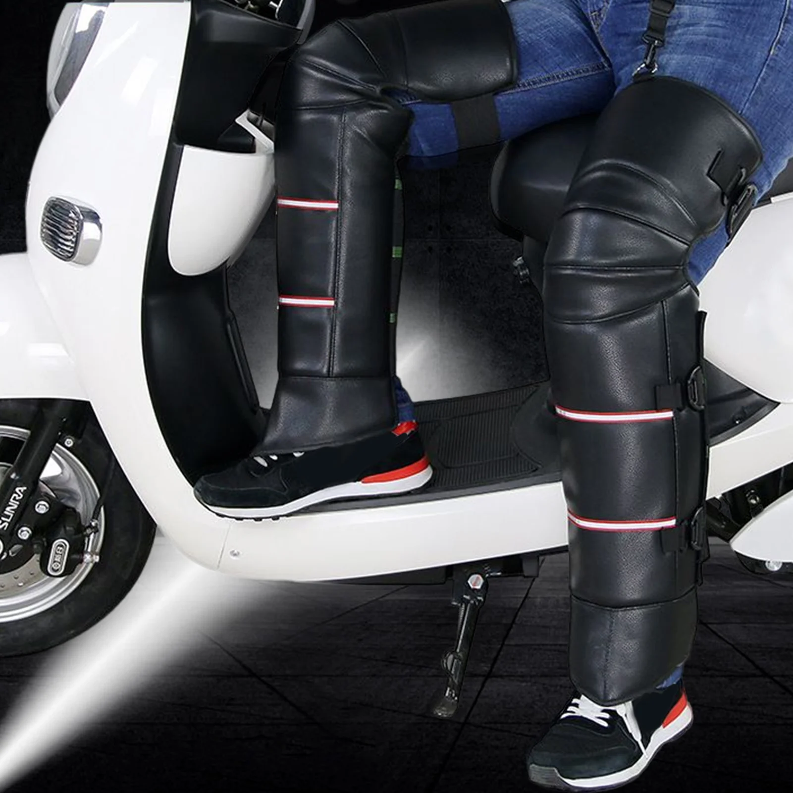 

Non-slip Warm Kneepad Motorcycle Unisex Oxford Cloth Knee Pad Windproof Leg Cover Adjustable Winter Warm Kneepad Pernera Moto