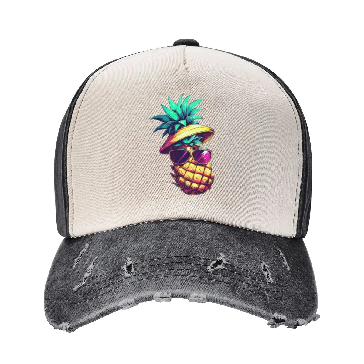 

Summer pineapple in sunglasses and hat Baseball Cap hats on offer Sunscreen Rave Trucker Hat Women's Golf Clothing Men's