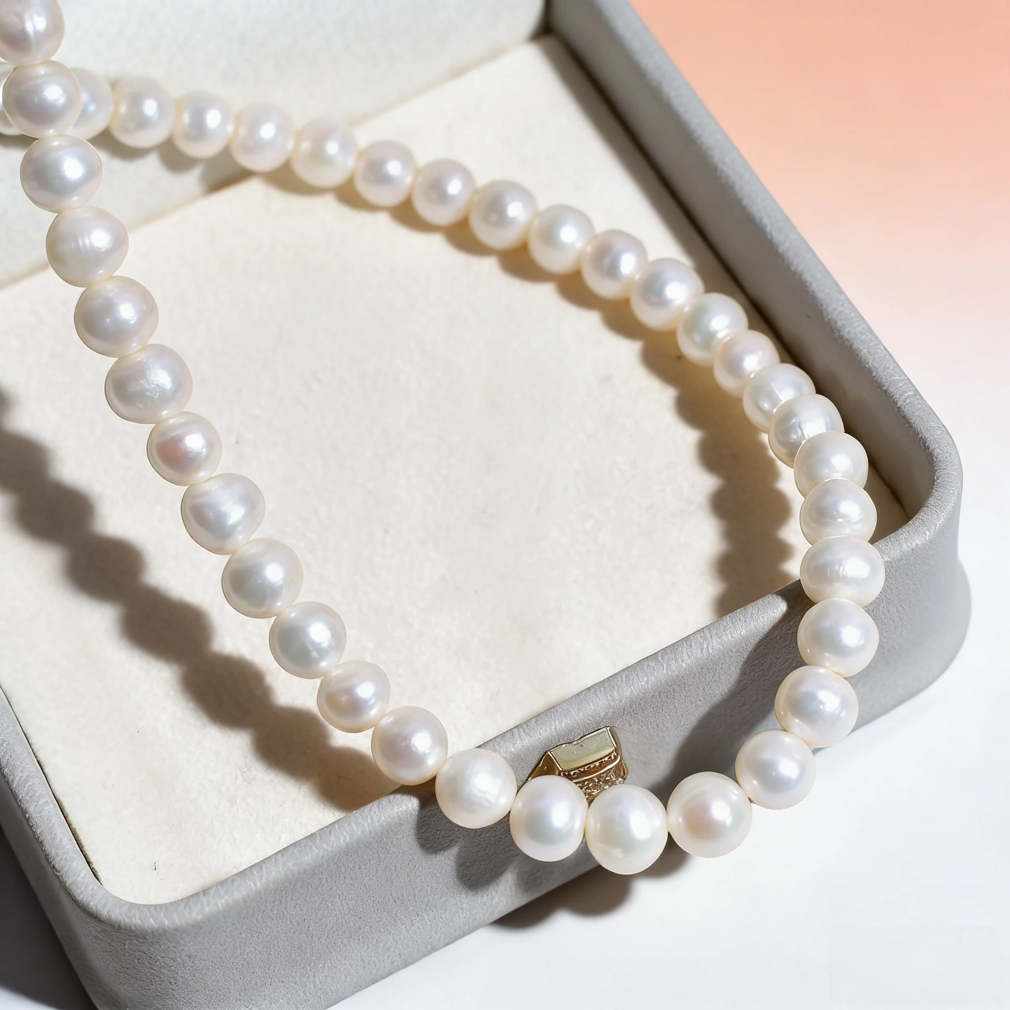 

5-6mm New Style White Luster Threaded Pearl Natural Freshwater Loose Pearl Handmade DIY Necklace Accessories Materials Wholesale