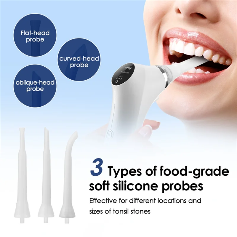

ABMK Electronic Tonsil Stone Extractor For Oral Care Vacuum Stone Cleaning Set And Instant Suction To Improve Oral Health