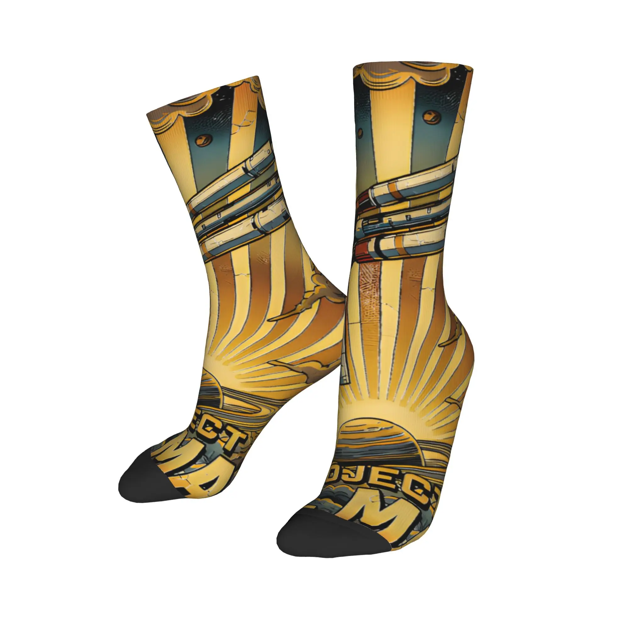 Colorful Project Hail Mary Amaze Soccer Socks  Polyester Crew Socks for Women Men Breathable