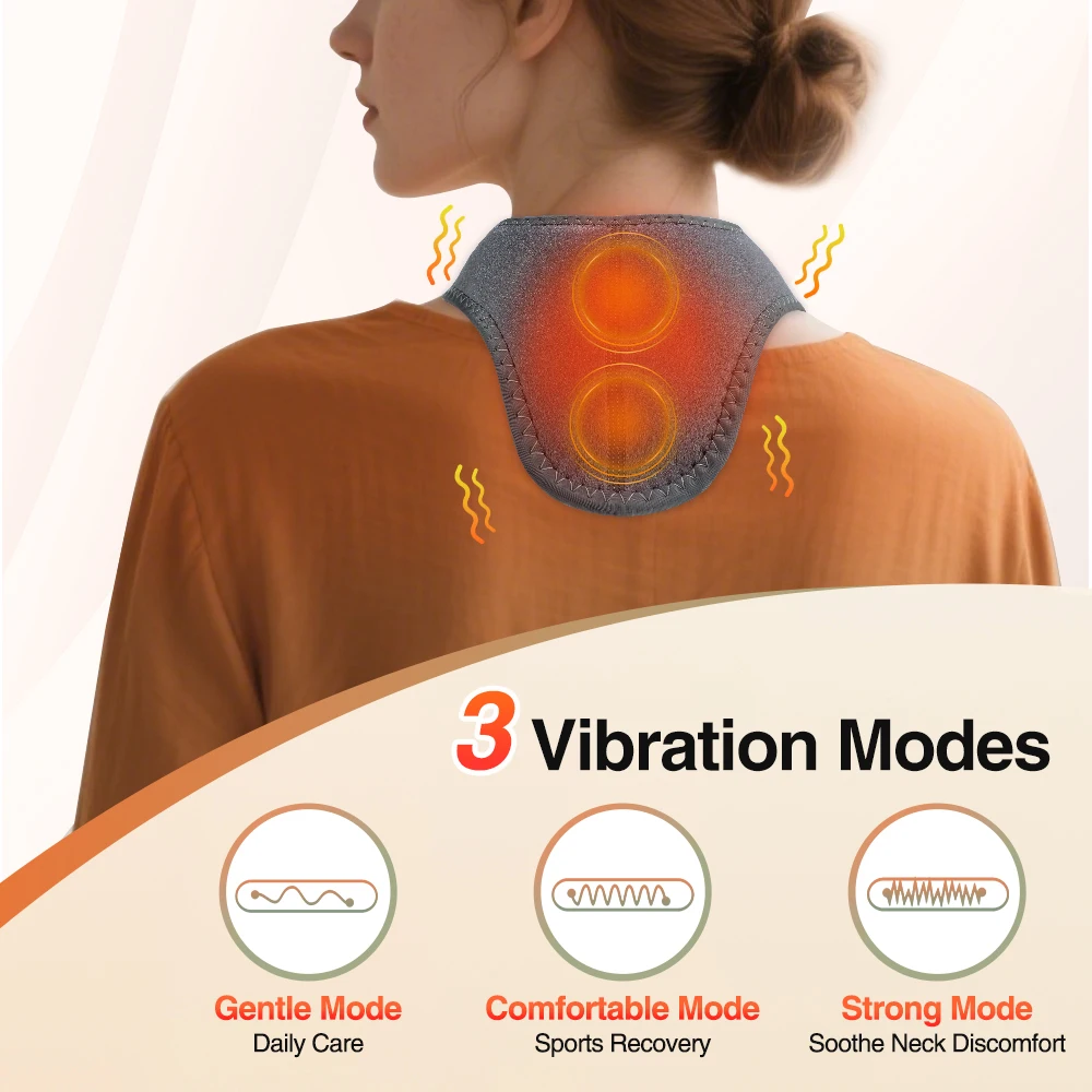 

Electric Heated Neck Protection Belt Heated Cervical Massage Strap Neck Relaxation Neck Wrap for Pain Relief Neck Heating Pad