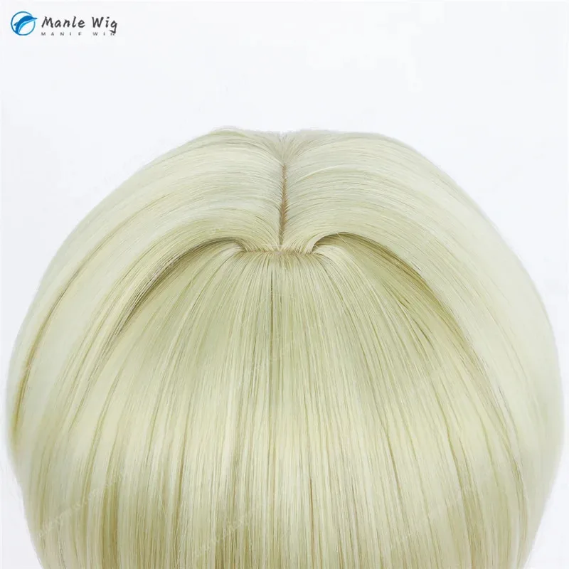 هنتر Shalnark 30 سنتيمتر قصيرة الأخضر الأصفر الباروكات مقاومة للحرارة الاصطناعية الشعر أنيمي تأثيري حلي + غطاء شعر مستعار