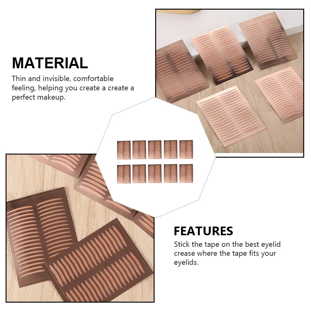 25 Sheets Double Eyelid Sticker Invisible Thin Eyelid Shaping Stickers Eye Lift Makeup Supplies Natural Look Eye Makeup Tool