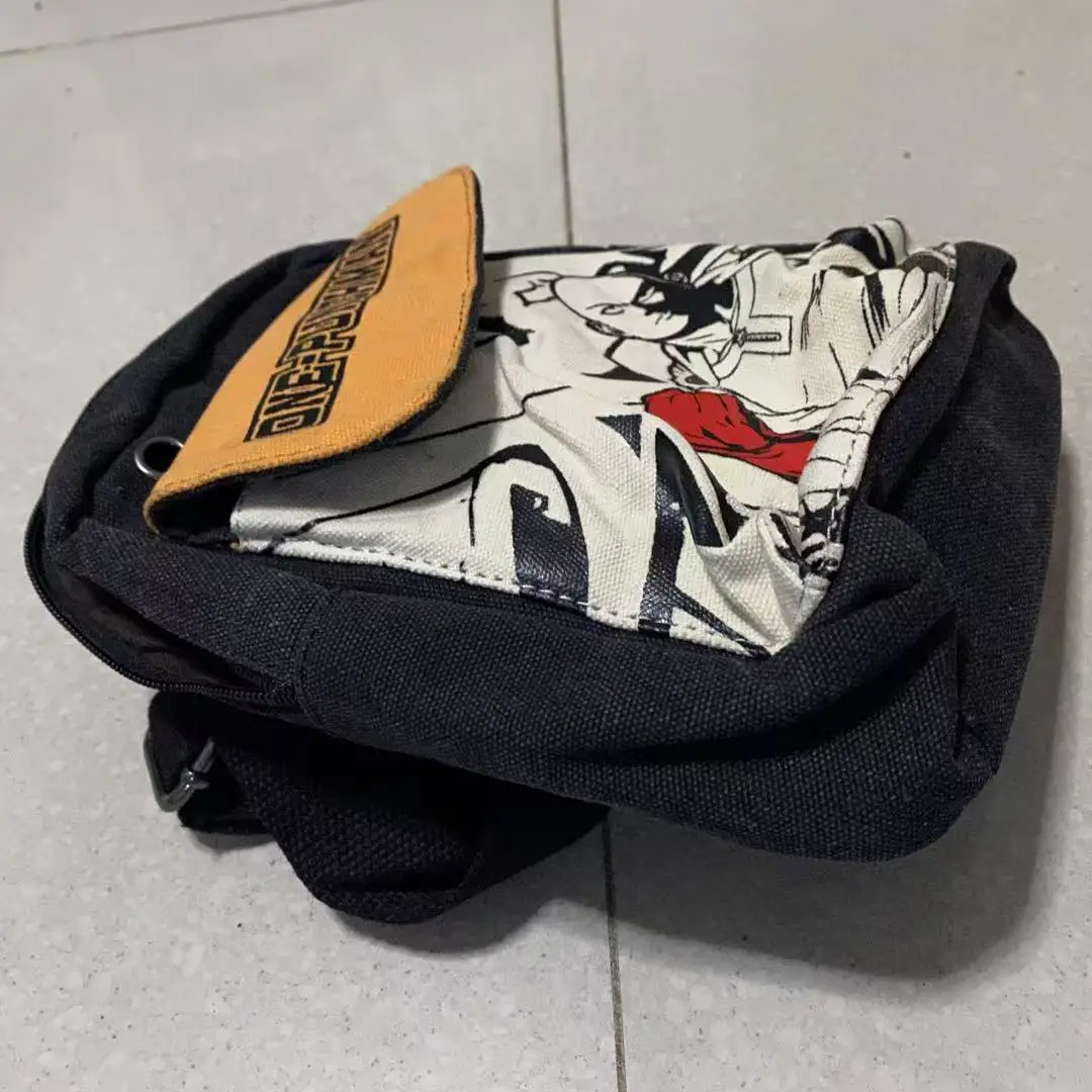 LOL 원펀맨 볼Z 코난 OW 싱글 숄더 메시지 캔버스 백 체스트 팩