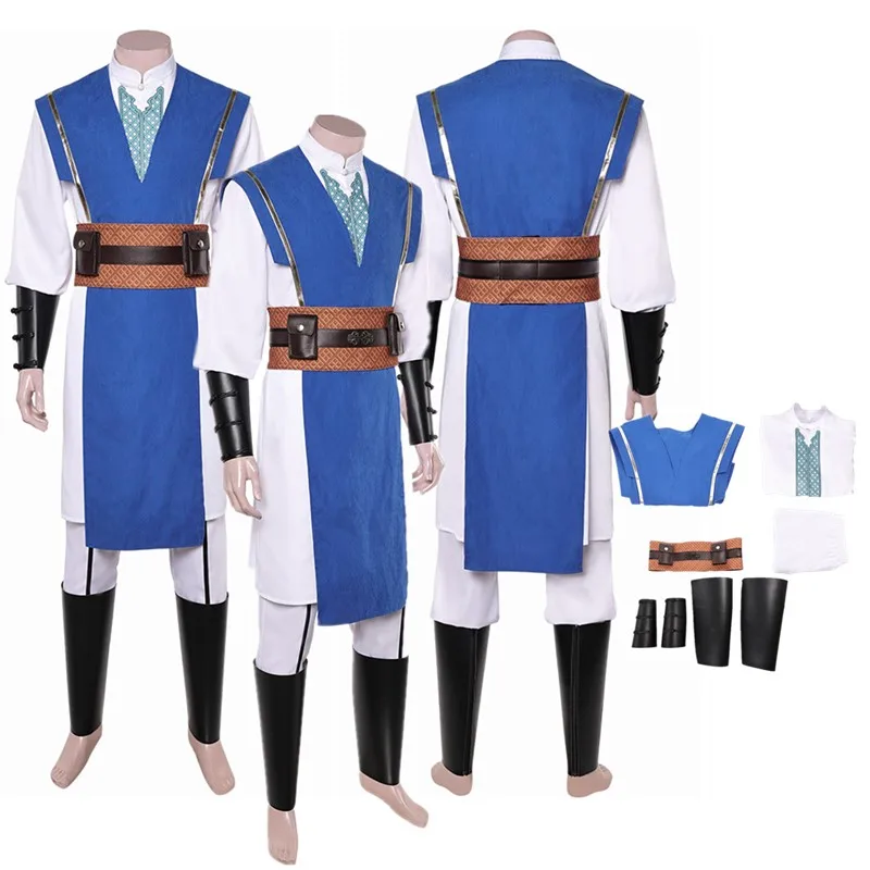 

Mortal Game Fantasia Kombat Raiden Косплей Костюм Для Взрослых Мужчин Топ Брюки Пояс Обувь Чехлы Наряды Хэллоуин Карнавальный Костюм