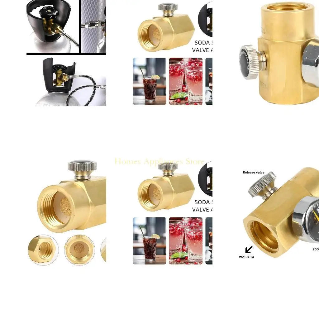

D0AB CO2 Refill Adapter Adapter Thread Sodas Maker Tanks Maker Adapter Adapter