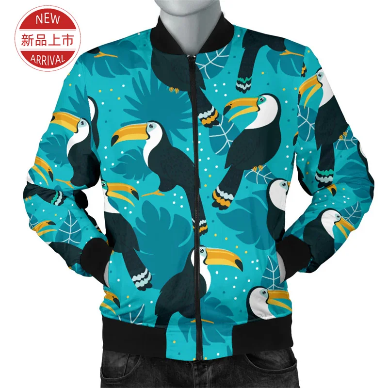 Autumn New 3D Cute Animal Parrots Lories Printing Jacket Funny Psittaciformes Graphic Jackets For Women Fashion Streetwear Tops