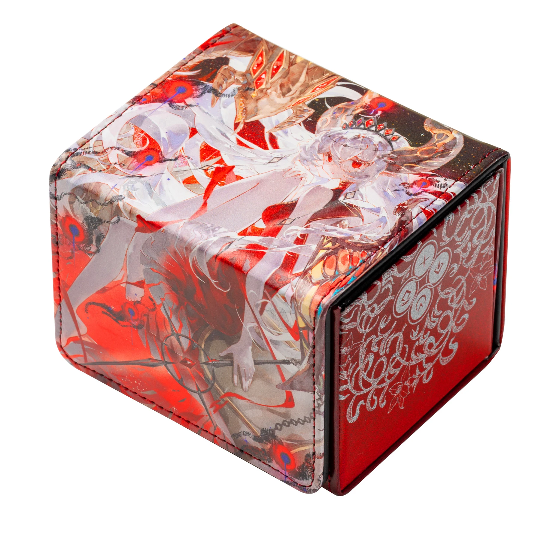 

Yugioh Blazing Cartesia, the Virtuous Deck Box Yu-Gi-Oh! TCG OCG PTCG Trading Cards Pu Leather Storage Box 100+