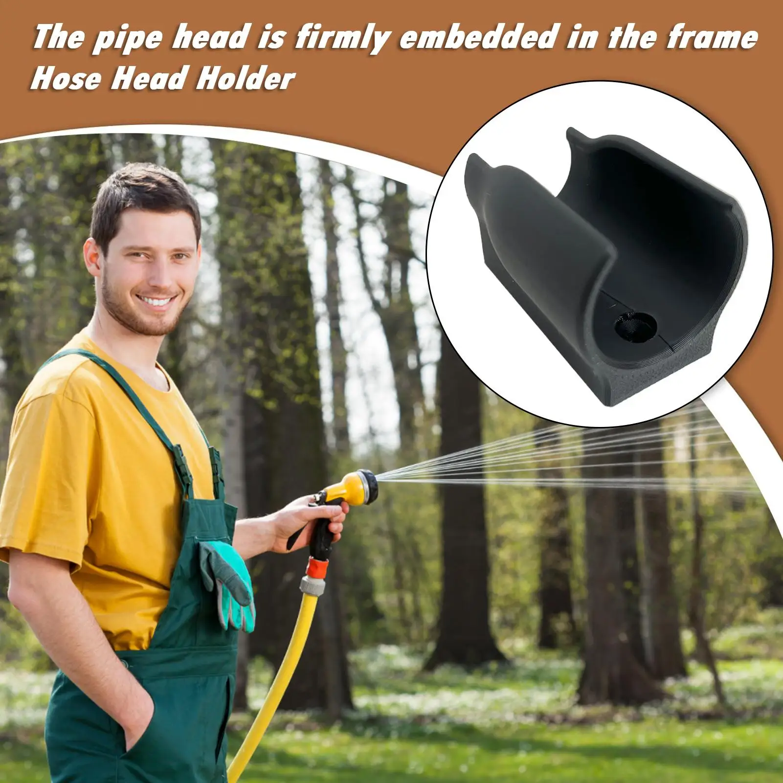 Wall Hose Holder Outdoor Garden Hose Sprayer Hanger Holder Nozzle Bracket Attachment Sprayer Accessories for Outdoor Outside