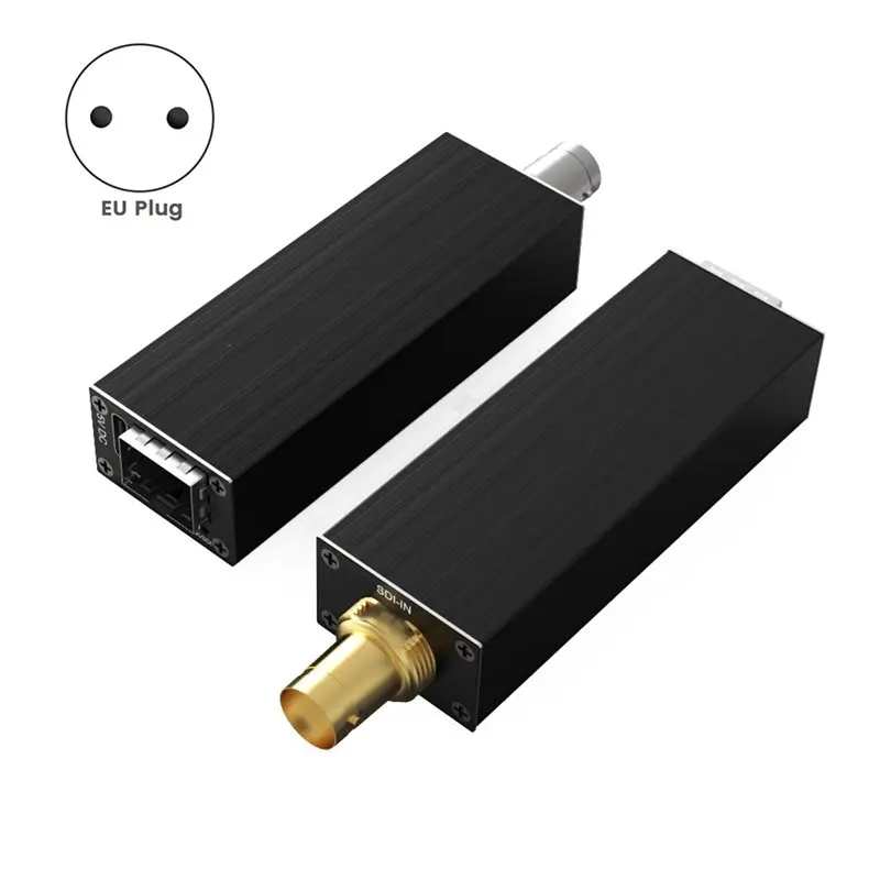 Y14A 4X Compact SDI Fiber Extender 1080P&30HZ HD-SDI Over Fiber Converter Broadcast Level Single-Mode Single Fiber 20Km EU