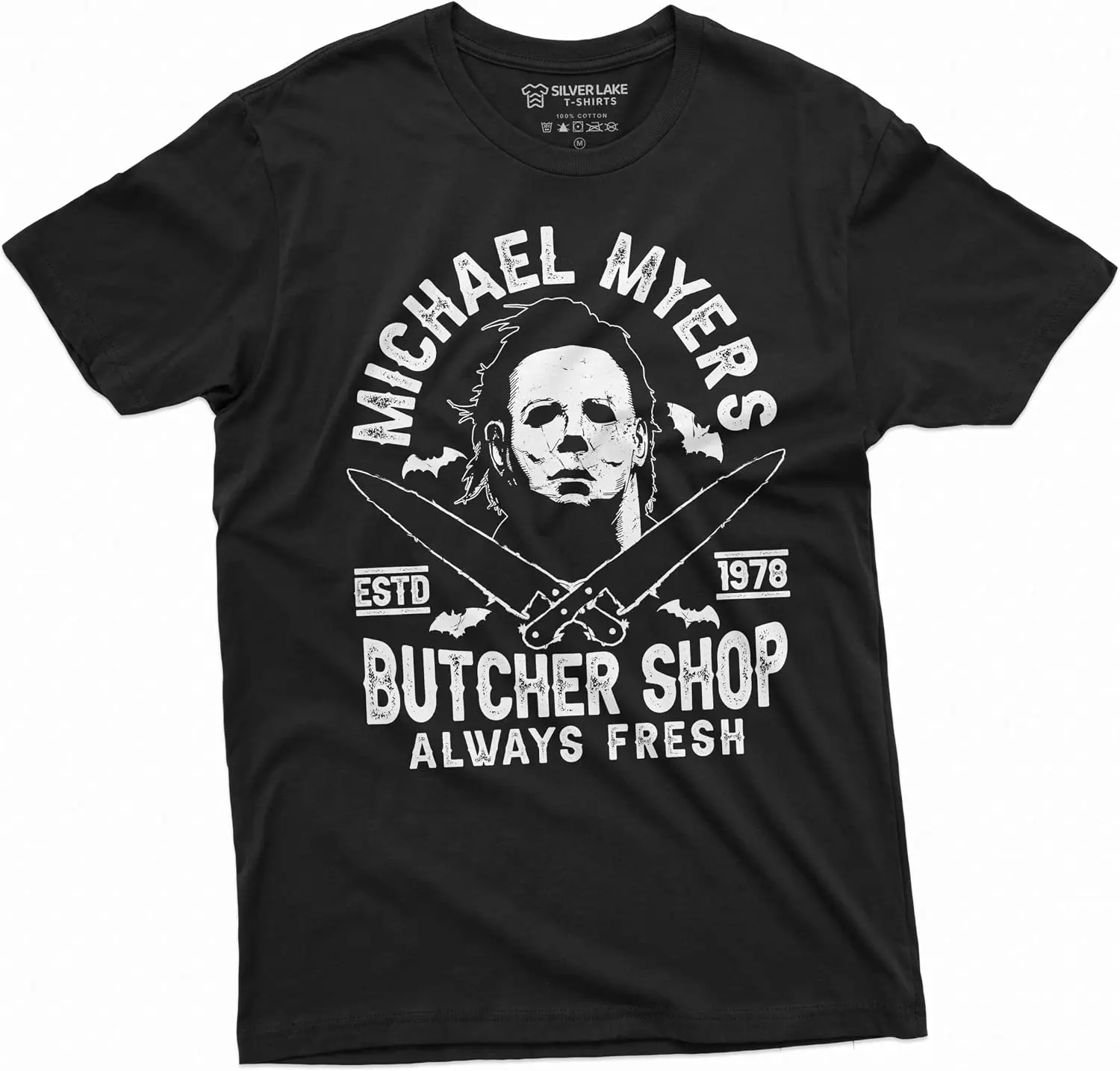 Michael Myers Horror Movie Butcher Shop Always Fresh Shirt Scary Tee Fun 100% Cotton Short-Sleeve Shirt – A Gift For Halloween