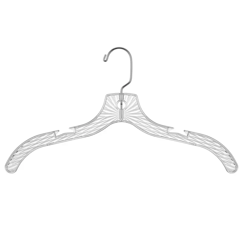 100-Pack clear plastic hangers, clear plastic hangers, durable adult skirt hangers