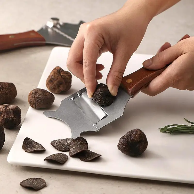 Truffle Slicer Professional Stainless Steel Truffle Slicer Black and White Truffle Grater Slicing Knife Chocolate Cheese Knife