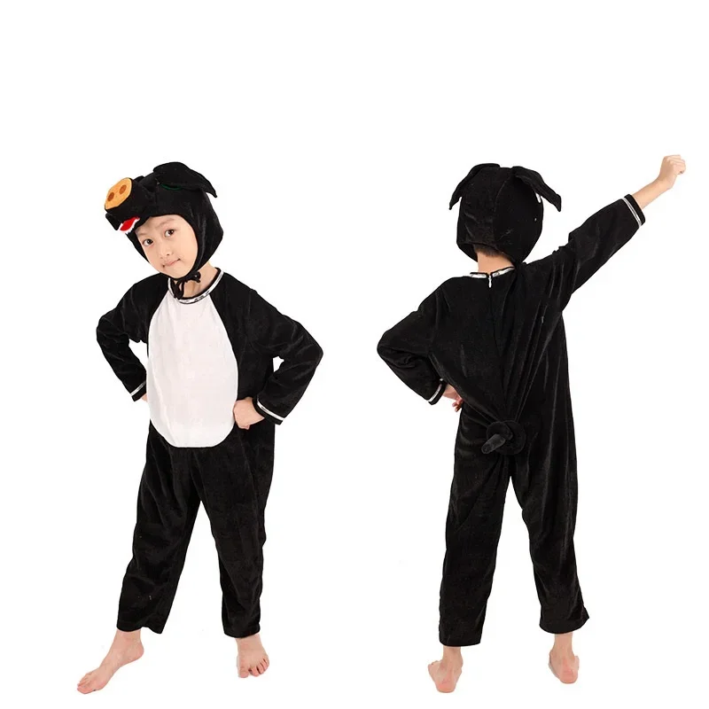 Trajes de desempenho animal das crianças tartaruga porco elefante morcego cosplay macacão meninos e meninas trajes cosplay de halloween