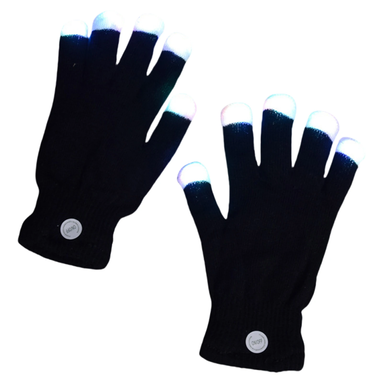 LED Gloves Finger Light Up Glow Rave Gloves Gifts for  Teens (Style A)