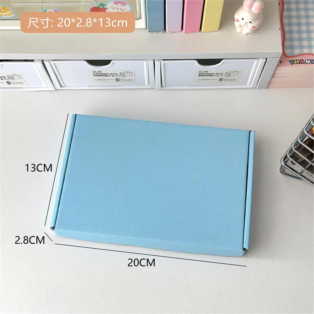 Imagem -02 - Shipping Box For Small Business Mailing Packaging Gift Box Blue White Color Bulk Wholesale 20x2.8x13cm 10 Pcs