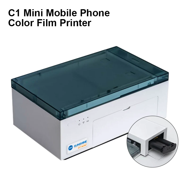 

SUNSHINE C1 MINI Colorful Phone DIY Film Printer WiFi Direct Connection for Mobile Phones Below 7.5 Inches Color Film Printer