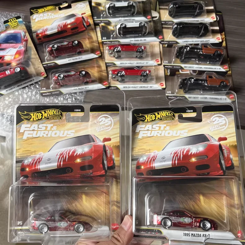 2026 New Hot Wheels Premium Fast & Furious Lamborghini Gallardo Mazda Chevrolet Honda 1:64 Diecast Car Models Collectible Toys view 2