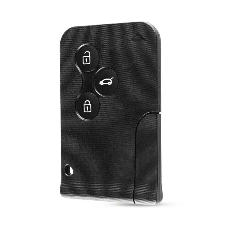 3 Button Car Remote Key Card Shell Case For Renault Megane Scenic 2003 2004 2005 2006 2007 2008 Black Plastic Auto Accessories