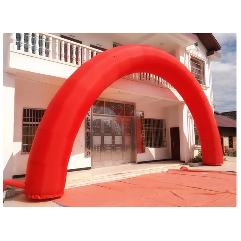 تخصيص 20ft 10ft D = 6M/20ft قوس أحمر قابل للنفخ الإعلان العلامة التجارية الجديدة