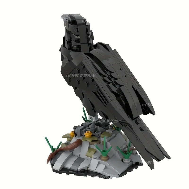 NEW MOC Animal Raven Building Blocks Set Bird Model Bricks Assembly Toys Birthday Xmas Gift