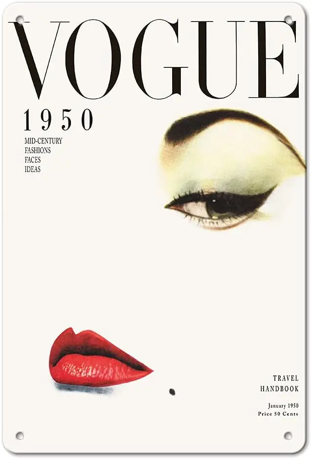 Pacifica Island Art Fashion Magazine - January 1950 - Mid-Century Faces and Ideas - Vintage Magazine Cover by Erwin Blumenfeld -