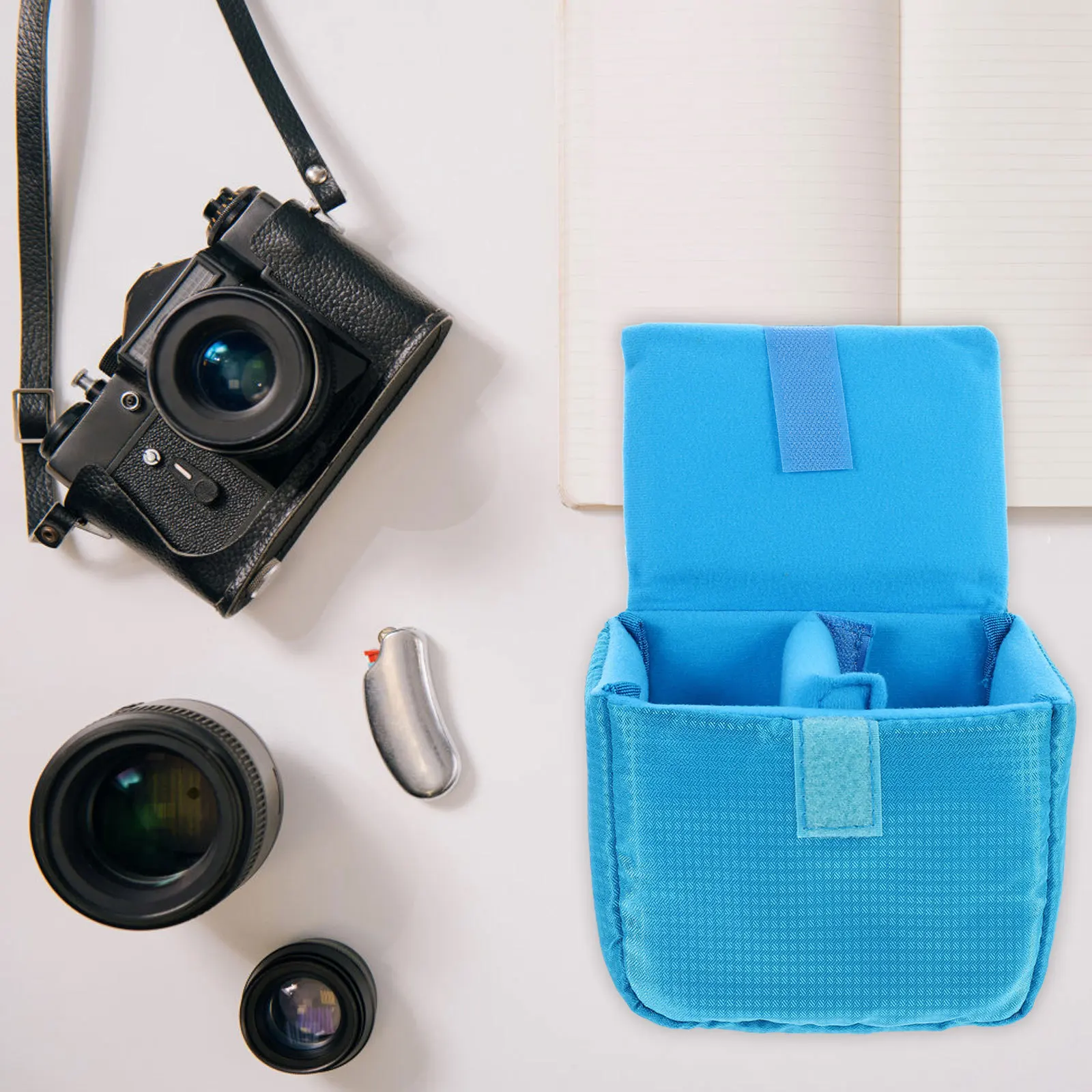 

Waterproof Shockproof Polyester Pouch Bag Lens Protective Case For Dslr Accessories Anti Vibration Design Travel Outdoor Use