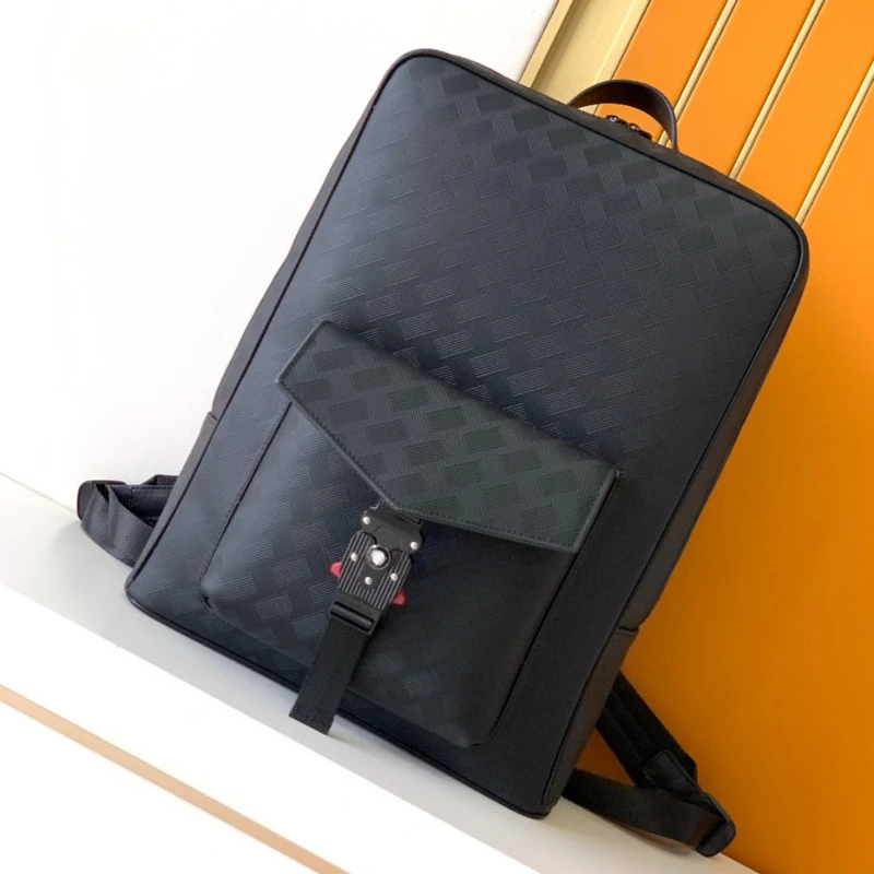حقيبة ظهر للرجال ذات سعة كبيرة، حقيبة كمبيوتر محمول كلاسيكية للأعمال، حقيبة كمبيوتر متينة عالية الجودة للتنقل والسفر اليومي #1