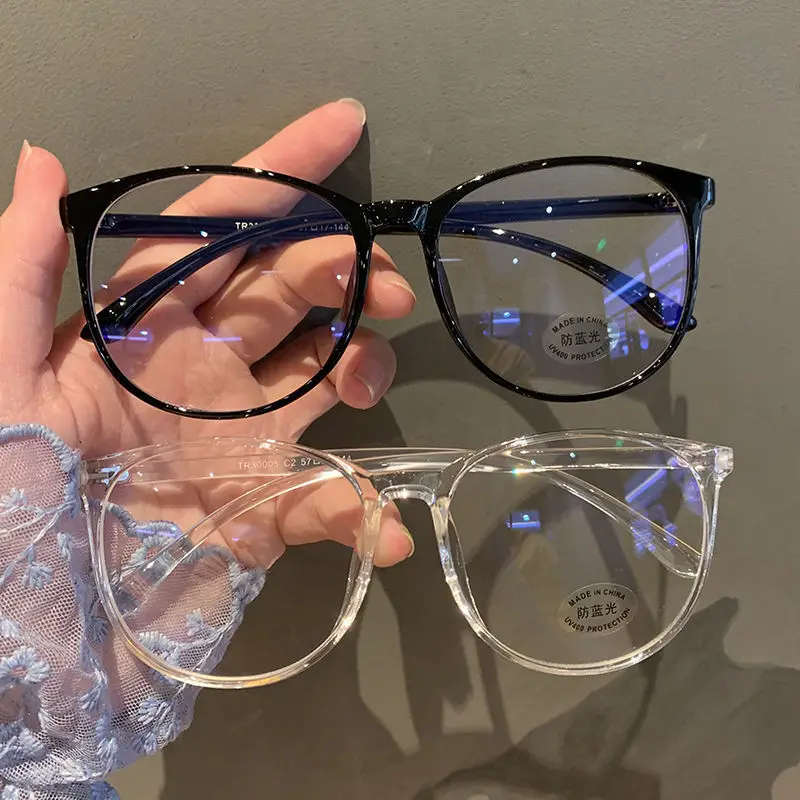 

Fashion Women Myopia Glasses Anti-Blue Light Computer Eyeglasses Female Trendy Prescription Near Sight Glasses Diopter 0 To -6.0