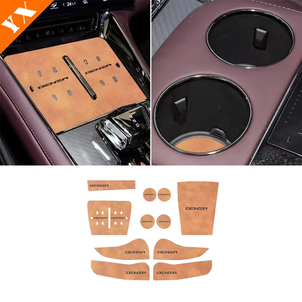 For BYD Denza Z9 GT 2025 2026 Accessories Car Door Slot Pad Water Coaster Storage Box Non-slip Mat Interior Decor Protect Cover