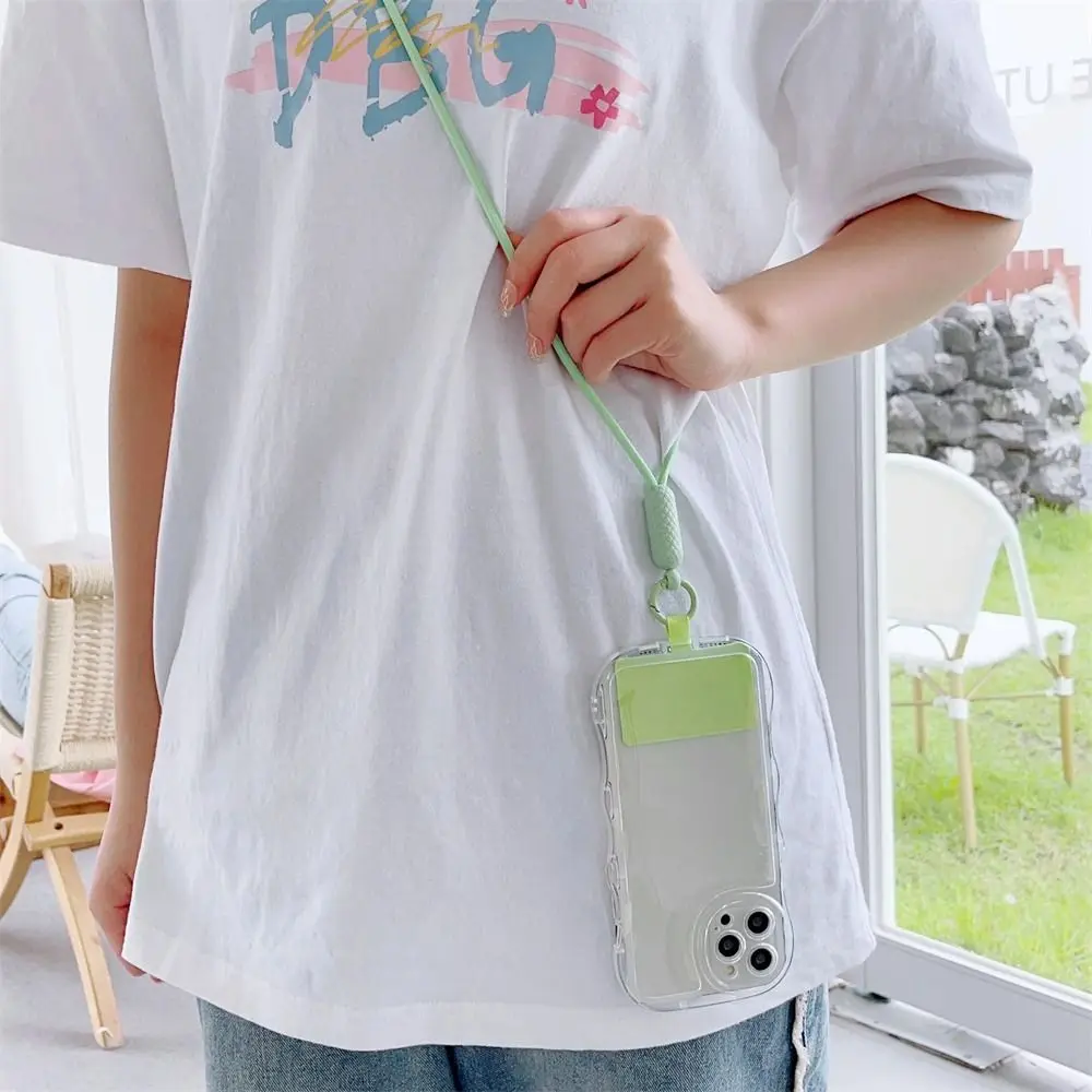 범용 조절식 휴대폰 목걸이 스트랩 안전 카드 폰 DYM 낙하 방지 크로스바디 핸드폰 스트랩 여성 소녀용