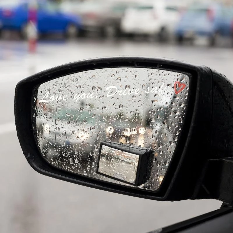 

Rearview Mirror Sticker Affirmation Love You Drive Safe Sticker for Driver
