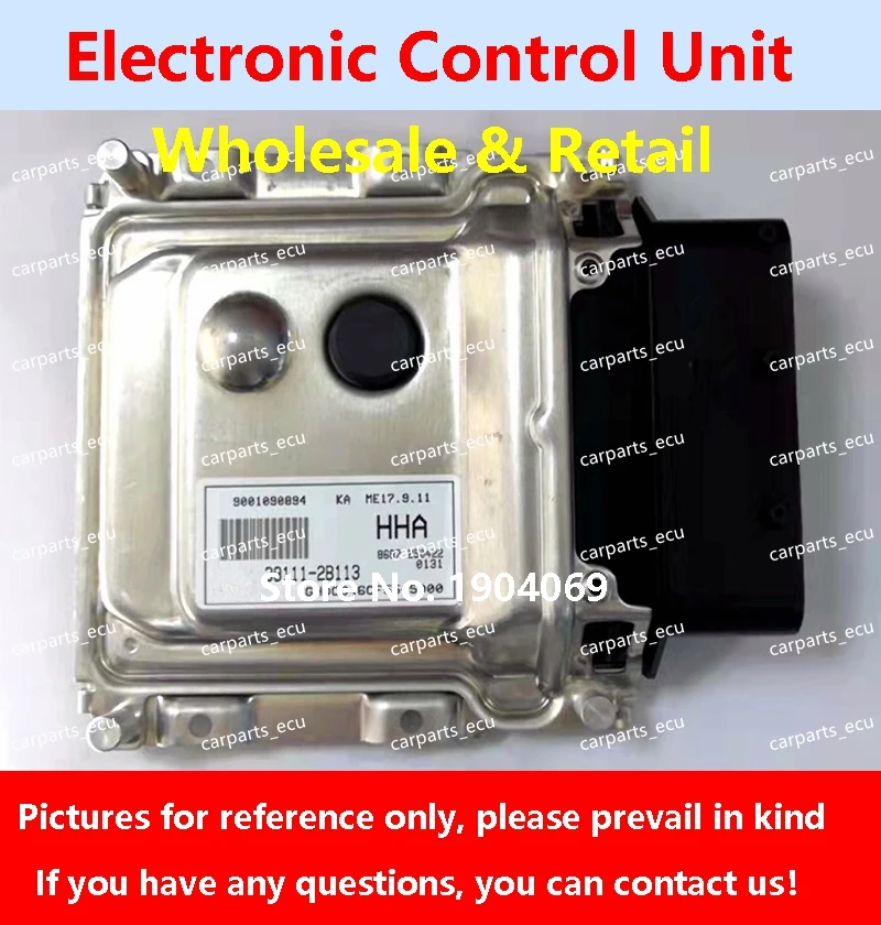 

39103-2B002 KS3/39117-2B700 E14A/39124-2B500 B610 For Hyundai Elantra Rena Car Engine Computer Board/ECU/ME17.9.11 39111-2B113