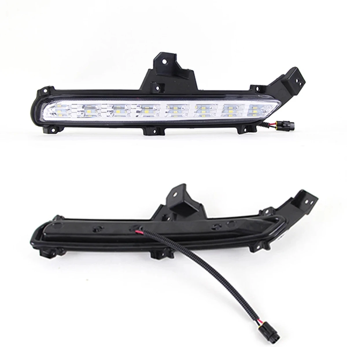 2Pcs Car Styling DRL Daytime Running Light Fog Lamp for KIA RIO K2 2015 2016