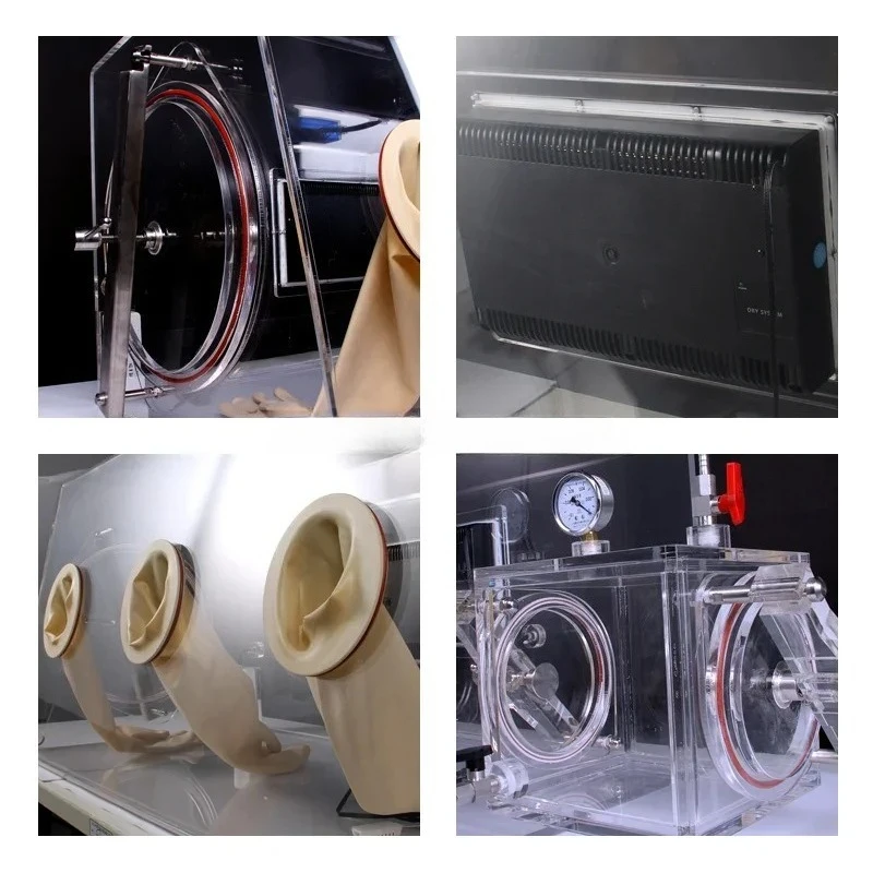 Multifunctional Acrylic Vacuum Glove Box Benchtop Laboratory Inert Gas Sealed Protection Box