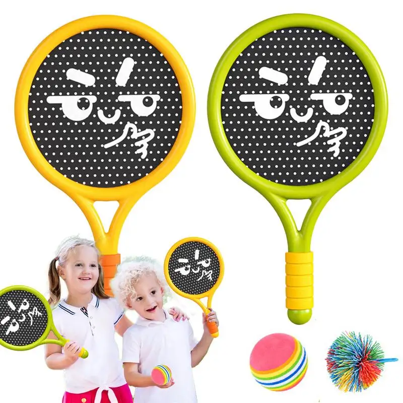 Badminton Rackets for Kids 2pcs Colorful Badminton Rackets Multifunctional Kids Fitness Supplies Interactive Sports Toys for kid