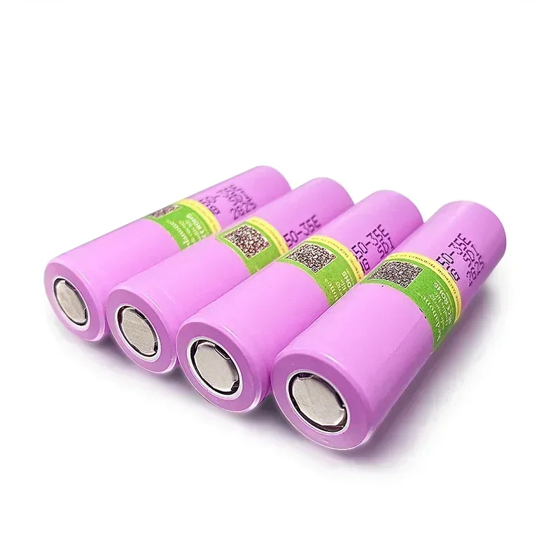 100% original 18650 bateria 3.7v 3500mah 35e 18650 bateria recarregável de alta corrente para baterias de lanterna para 18650 bateria