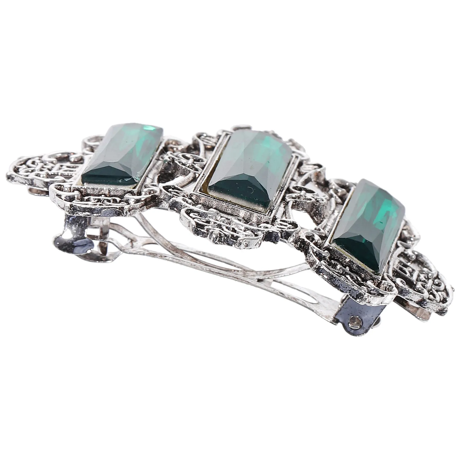 

Заколка для волос со стразами, прочная, из сплава, с пружинным механизмом, для хвоста, для женщин, модная, для путешествий и вечеринок, 1 шт.