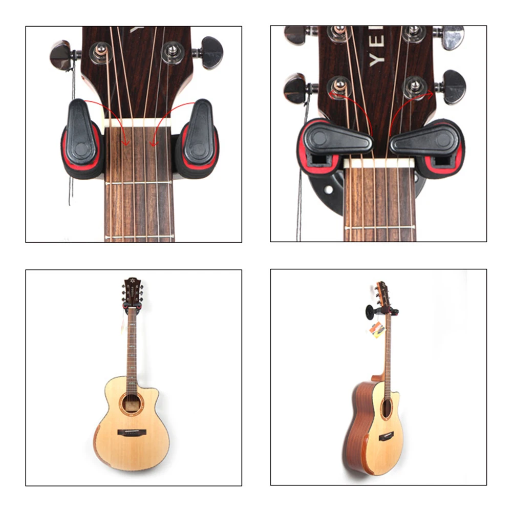 

Automatic Guitar Hook Lock Guitars Hooks Wall Mount Hanger for Hangers Self-locking