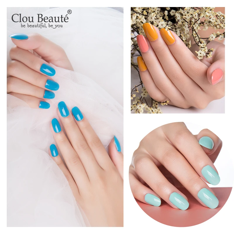 Clou Beaute 15ml capa superior y capa Base Gel Color esmalte de uñas Vernis semipermanente UV barniz Gel Nail Art HEMA/TPO gratis
