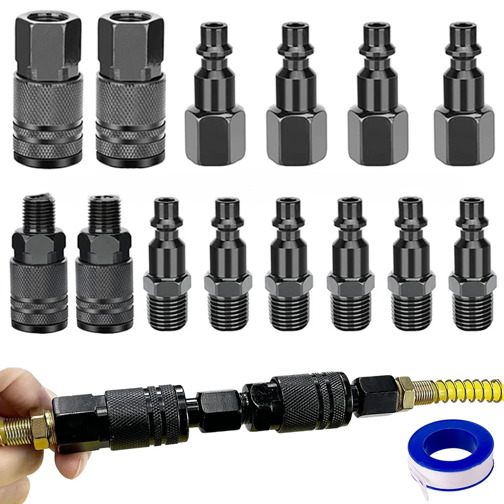 Reliable 15 Piece For Air Hose Fitting Kit with Easy Installation Features for Maximum Efficiency in Workshops