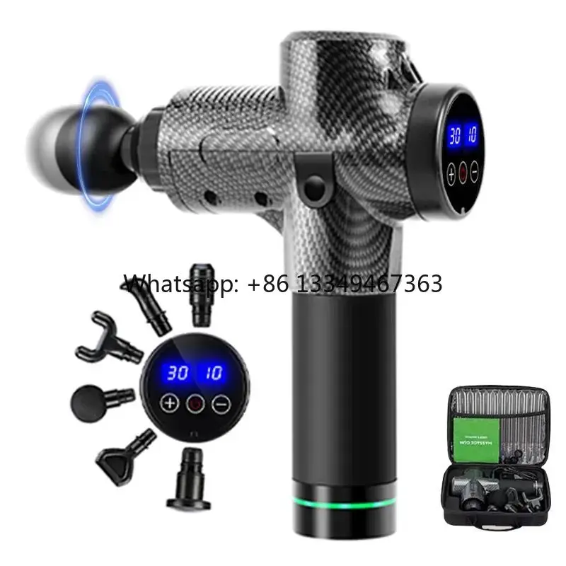 

Дешевый массажный пистолет со светодиодным сенсорным экраном, тренажерный зал, фитнес, вибрационный массажный пистолет, спортсмены, перкуссия, глубокие ткани, мышц, расслабляющий массажный пистолет