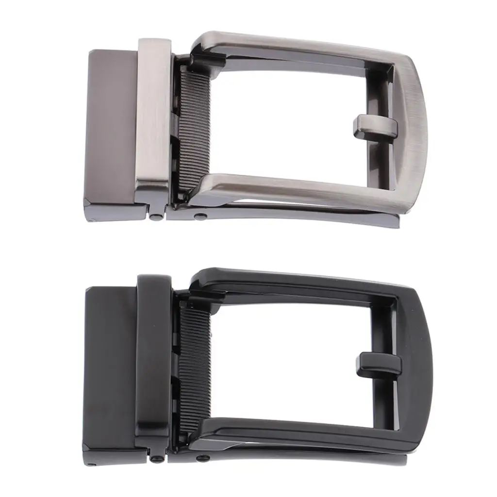 Ratchet Belt Buckle Only - Buckle for 3.5cm Leather Belt Strap, Automatic Slide