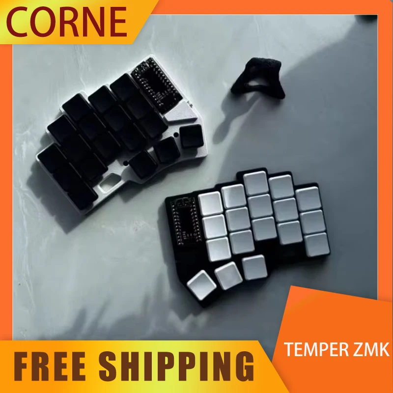 Corne Split Keyboard Temper Type Low Profile Wireless Bluetooth Keboards Zmk Customized Hot-swap Ergonomic Gaming Keyboard