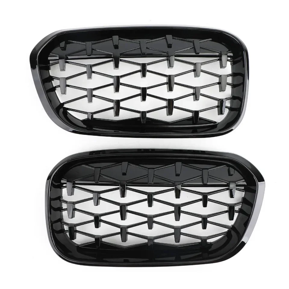 Xvip 1 Paar Front gitter für BMW 1er F20 F21 2013-2016 glänzend schwarzer Nieren grill Ersatz Racing Front stoßstangen gitter – Detail 16