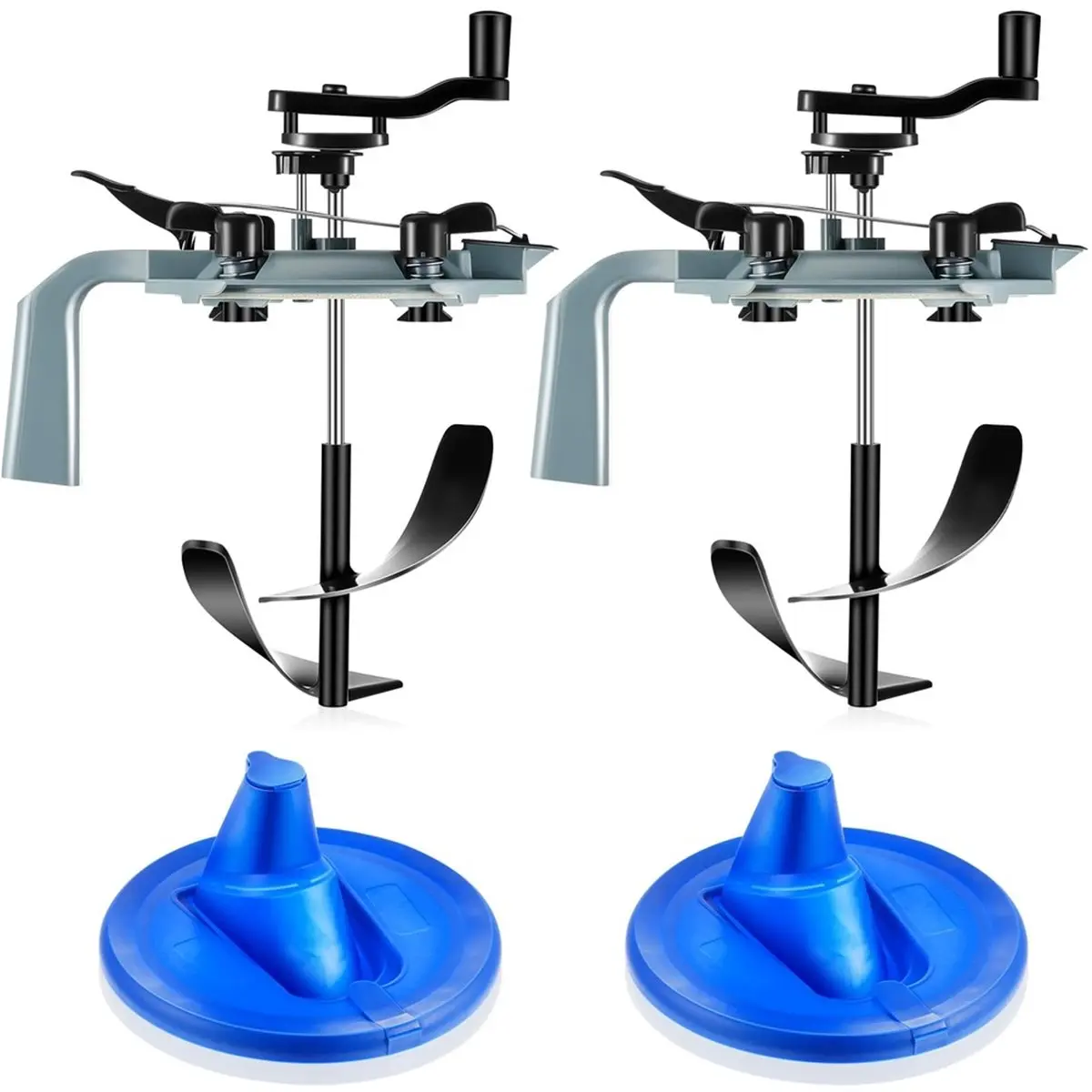 A50U 2 Pcs 1 Gallon Paint Can Mixing Mate and 2 Paint Lid Kit,Prevents Messes, Spills, Drips, Splatter
